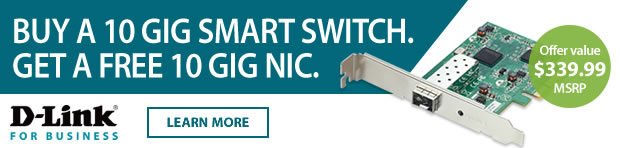 Buy a 10 Gig Smart Switch. Get a Free 10 Gig NIC.
